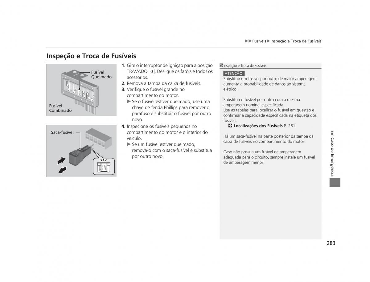 Honda CR V IV 4 manual del propietario / page 281