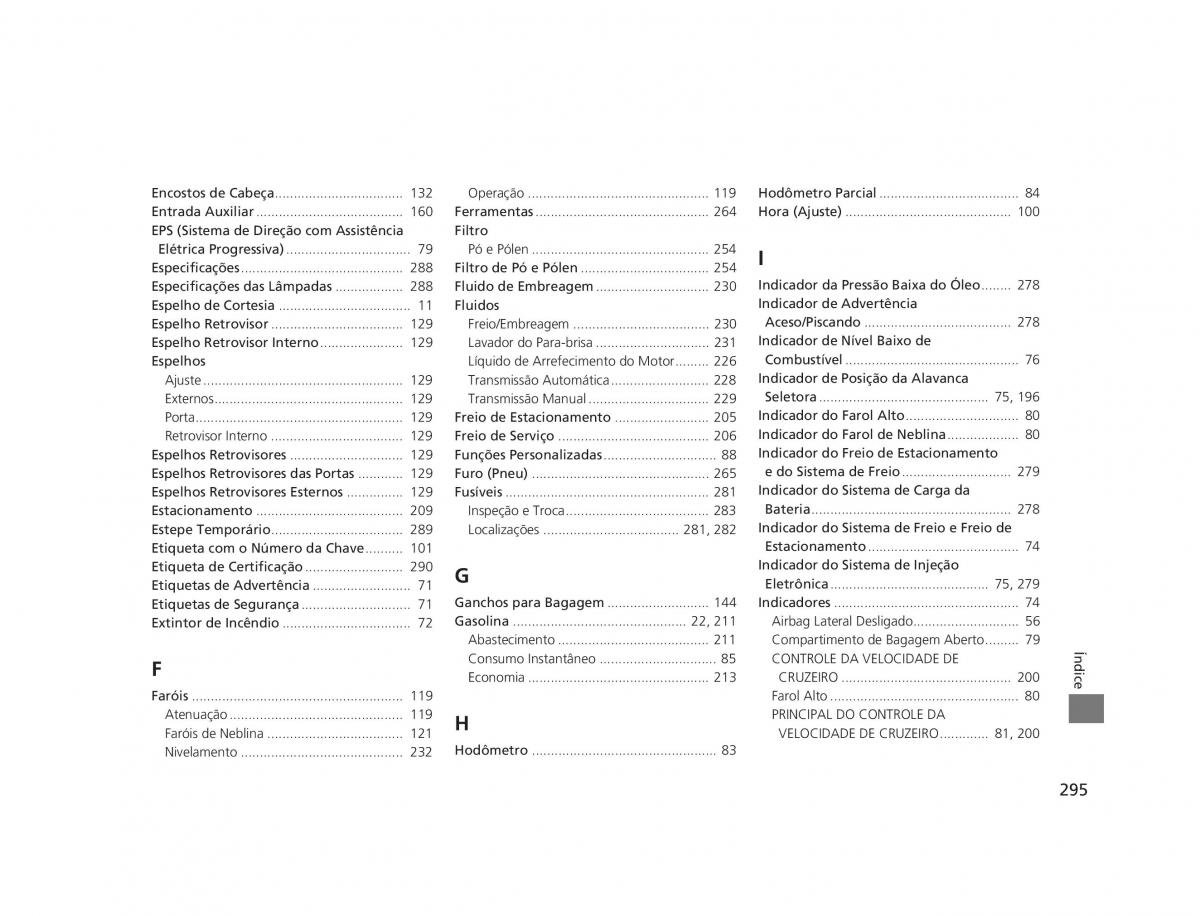 Honda CR V IV 4 manual del propietario / page 293