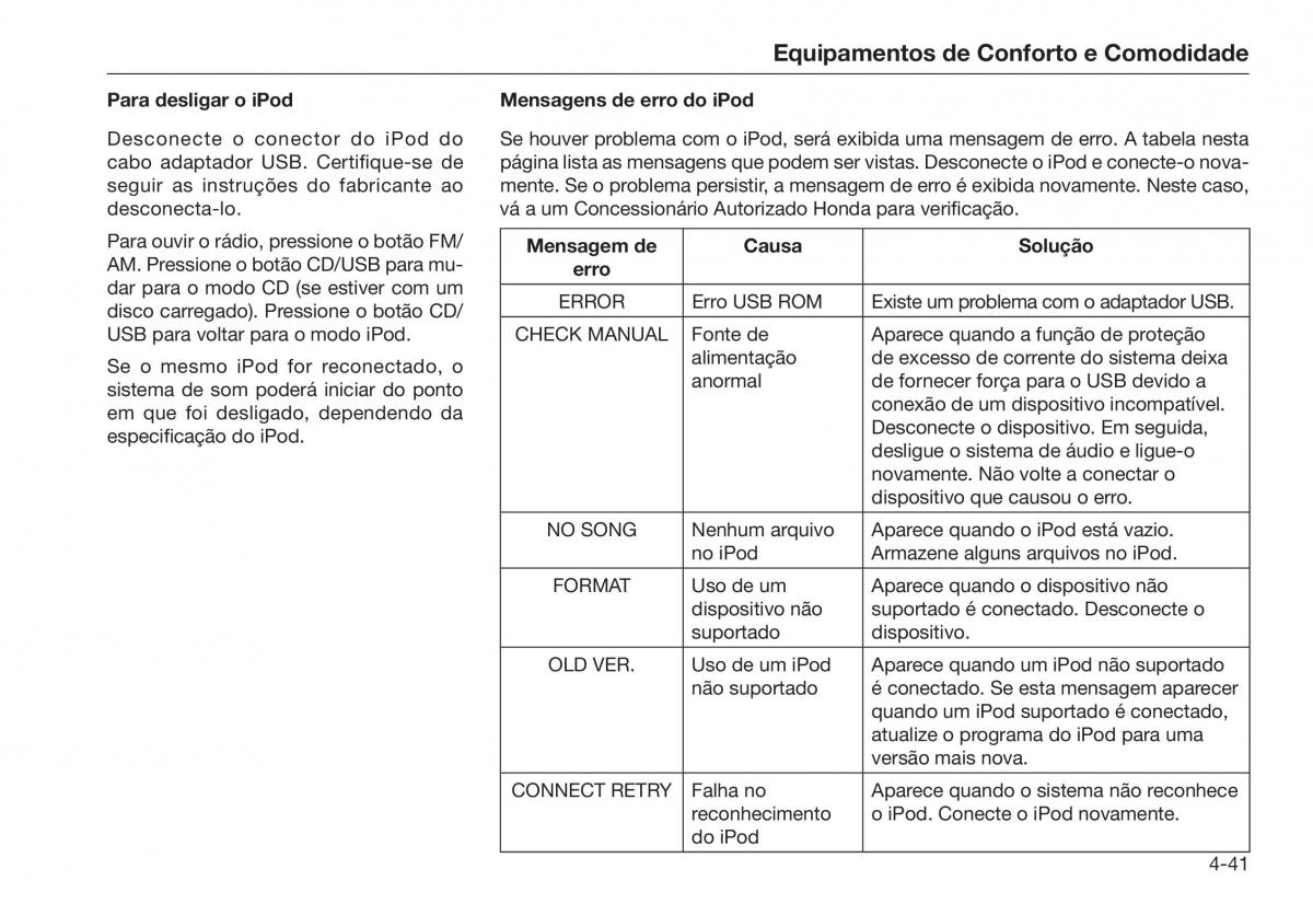 Honda City V 5 manual del propietario / page 121