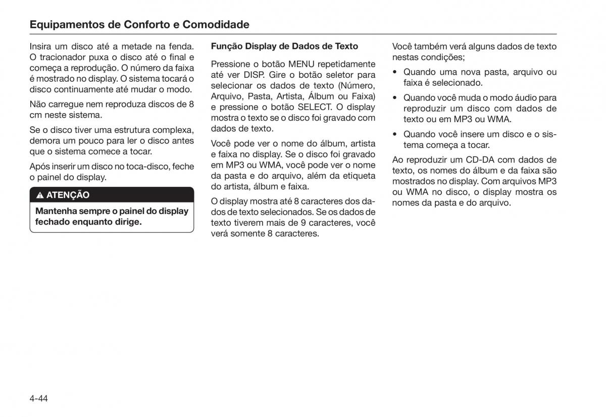 Honda City V 5 manual del propietario / page 124