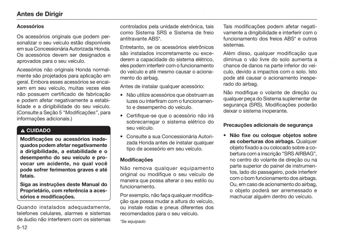 Honda City V 5 manual del propietario / page 152