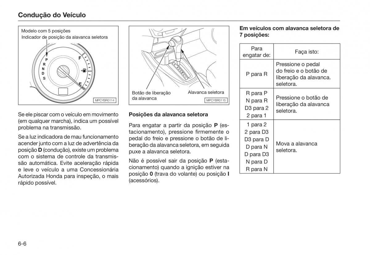 Honda City V 5 manual del propietario / page 160