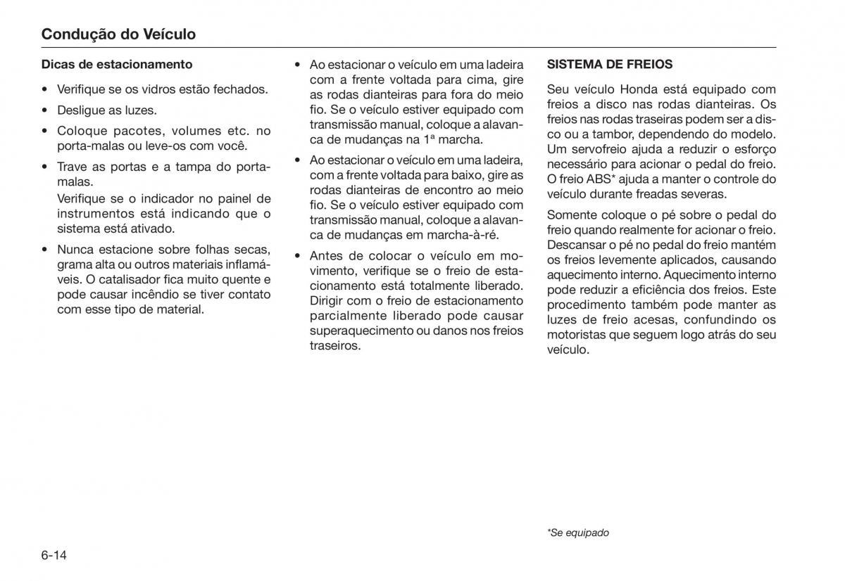 Honda City V 5 manual del propietario / page 168