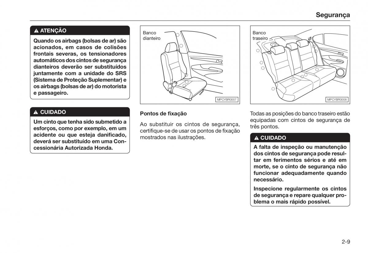 Honda City V 5 manual del propietario / page 17