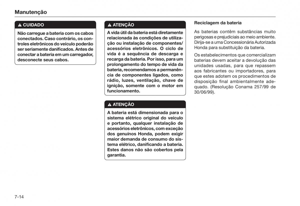 Honda City V 5 manual del propietario / page 188