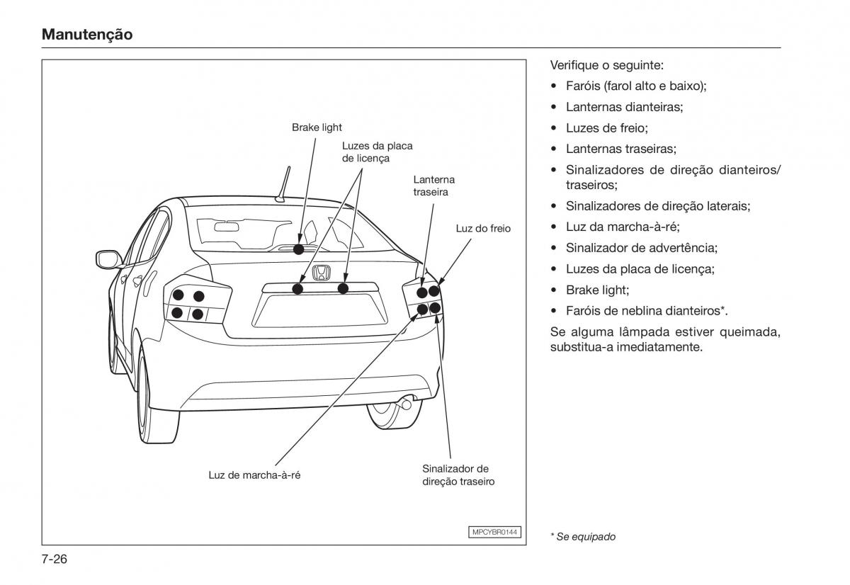 Honda City V 5 manual del propietario / page 200