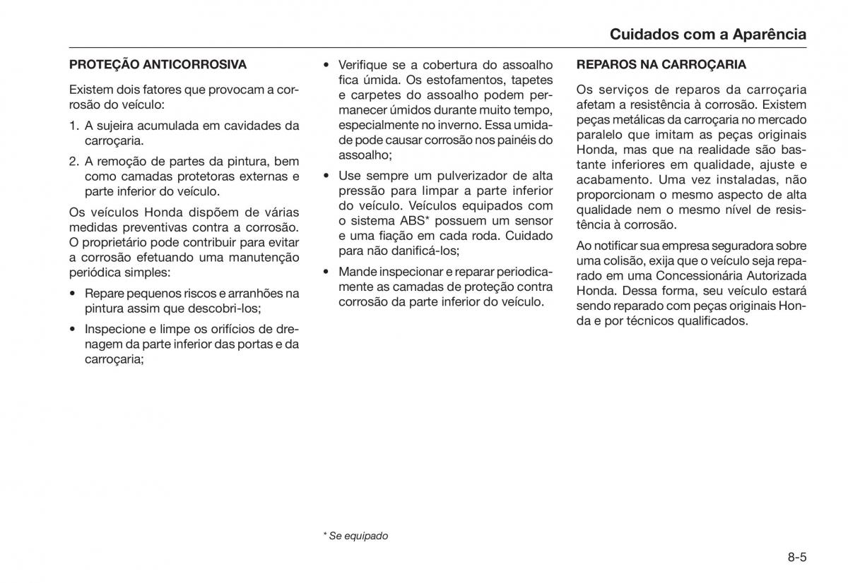 Honda City V 5 manual del propietario / page 213