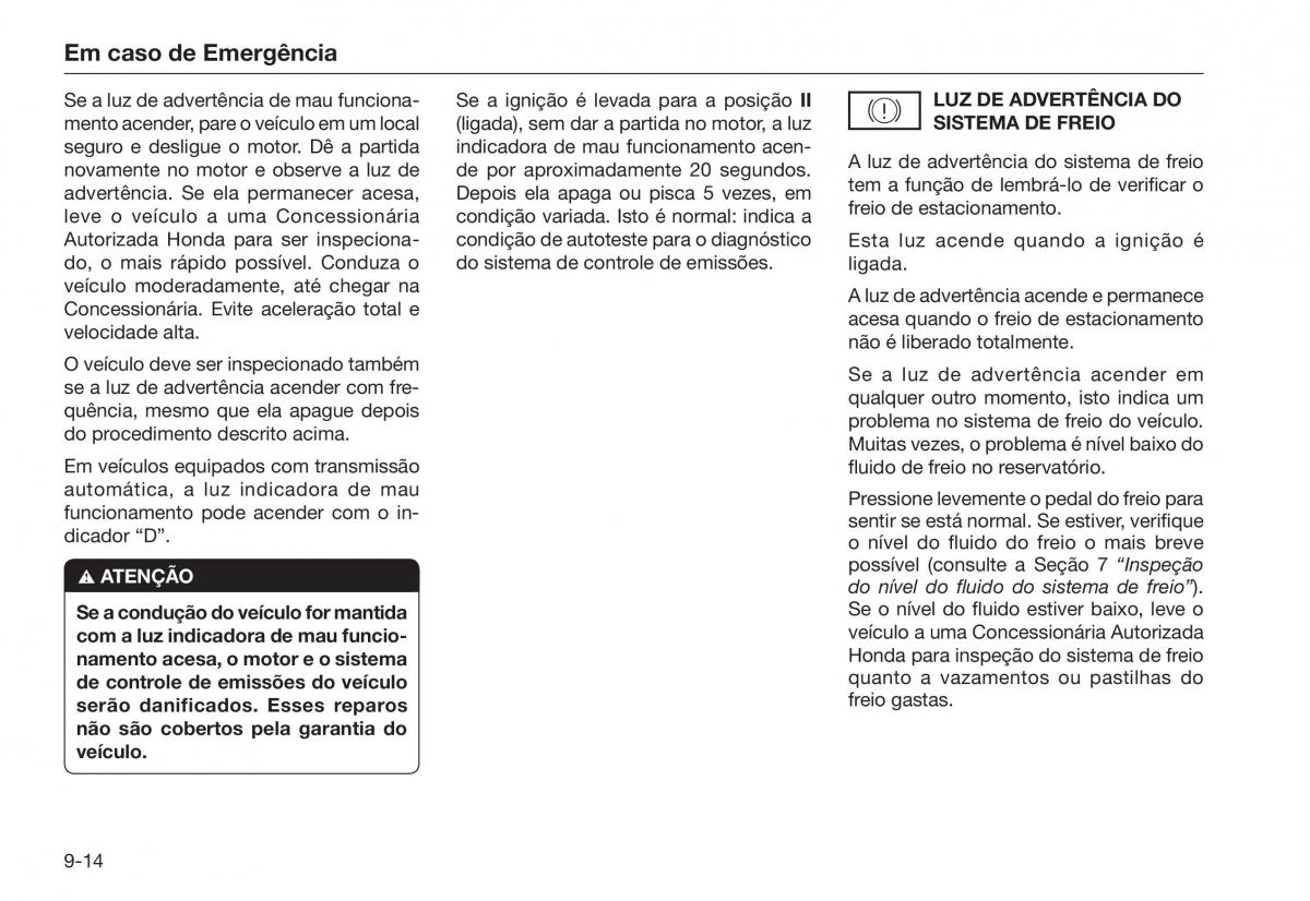 Honda City V 5 manual del propietario / page 228