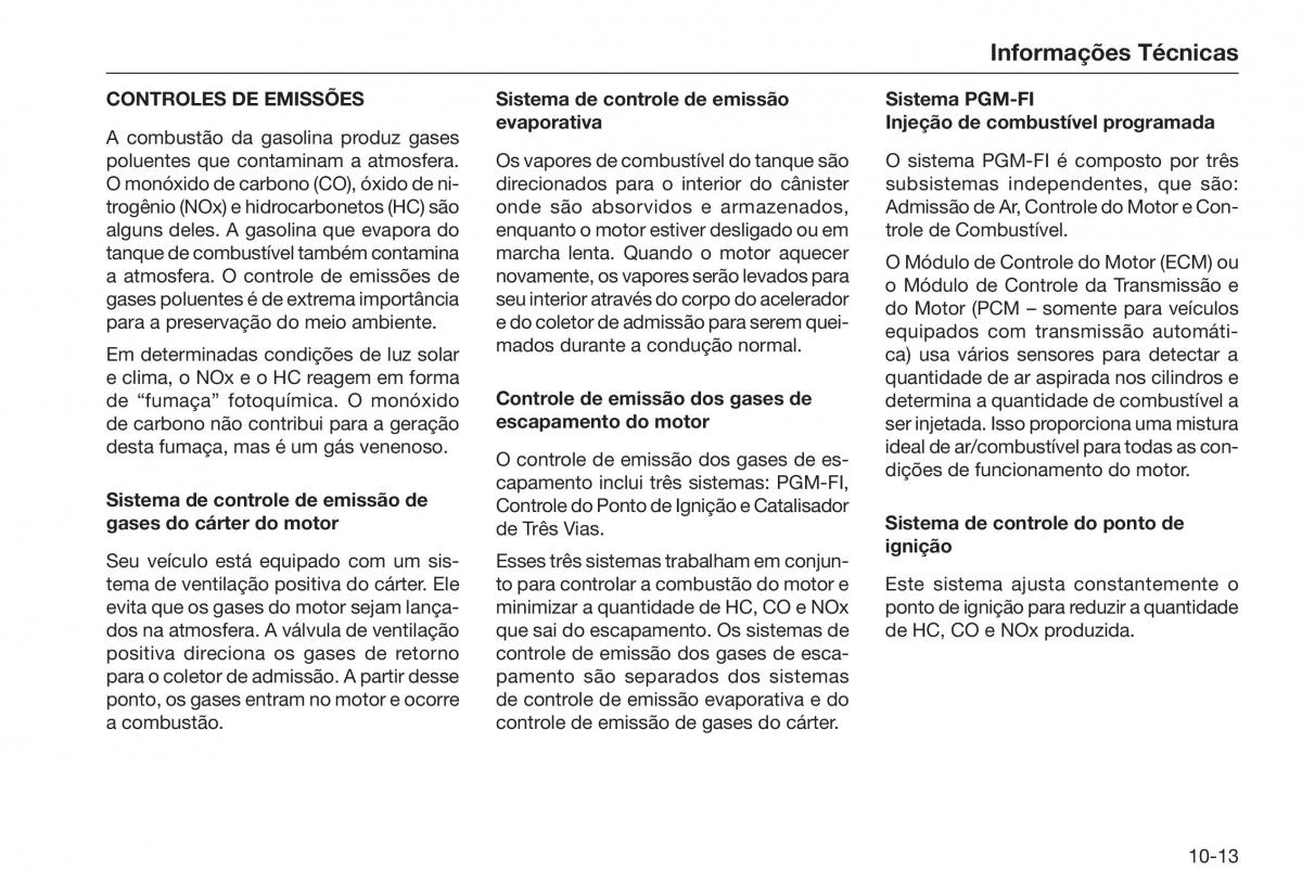 Honda City V 5 manual del propietario / page 253