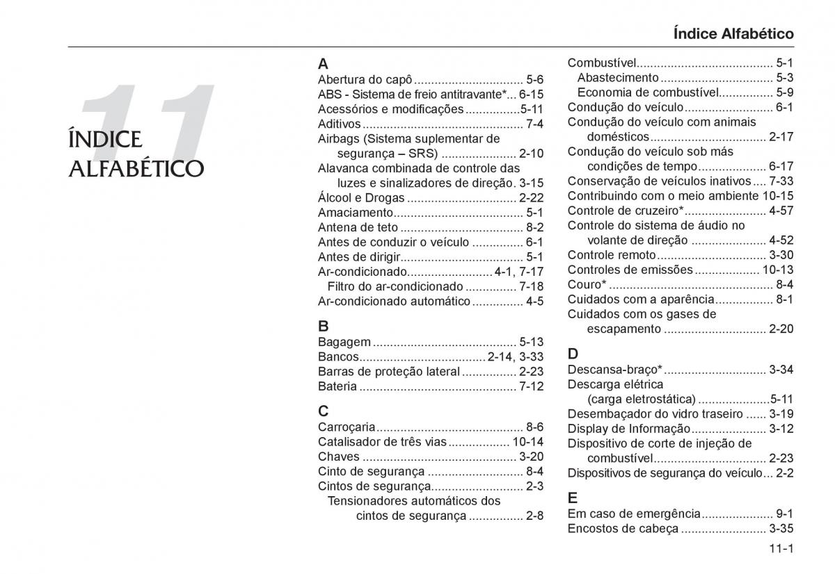 Honda City V 5 manual del propietario / page 257