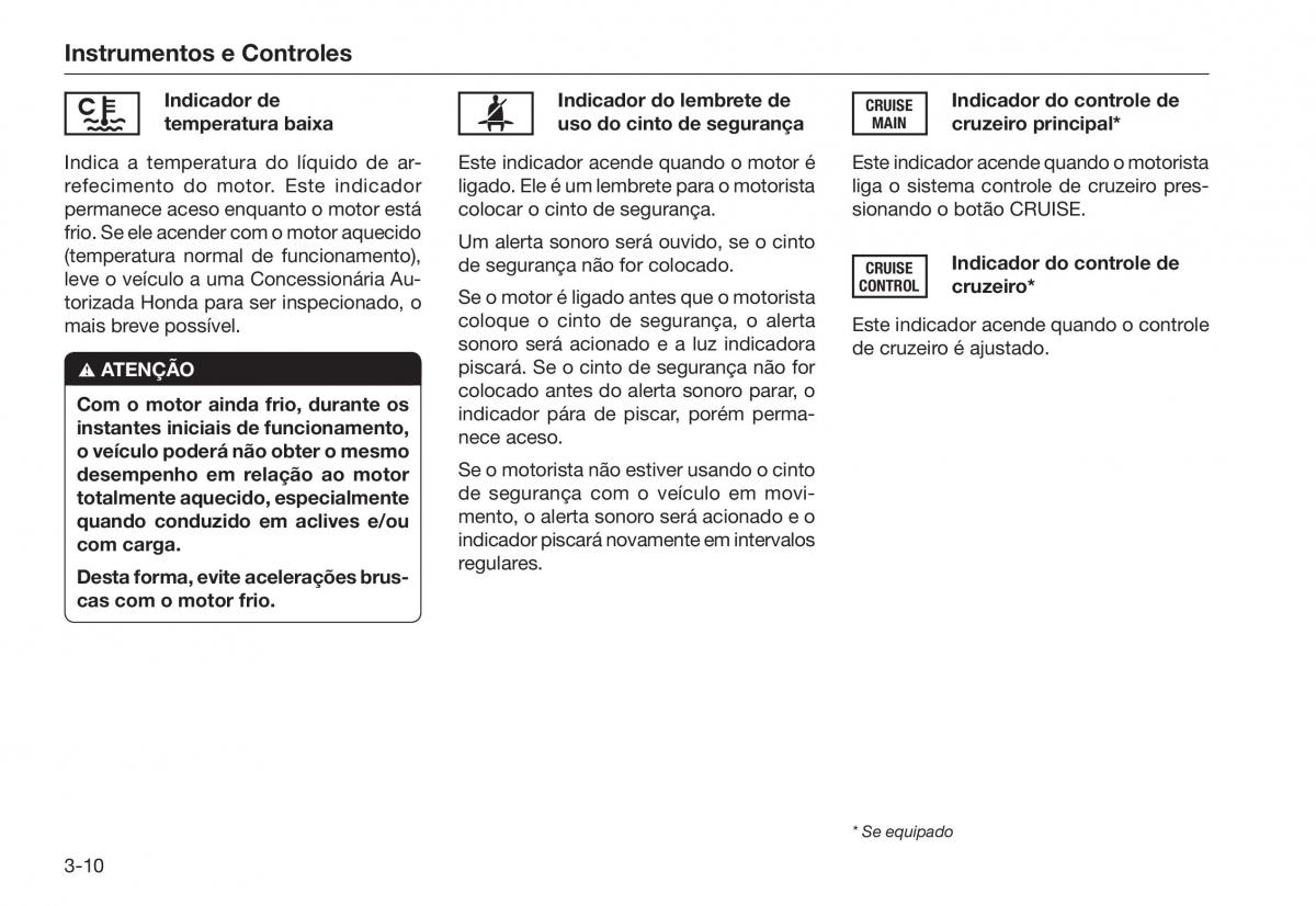 Honda City V 5 manual del propietario / page 42