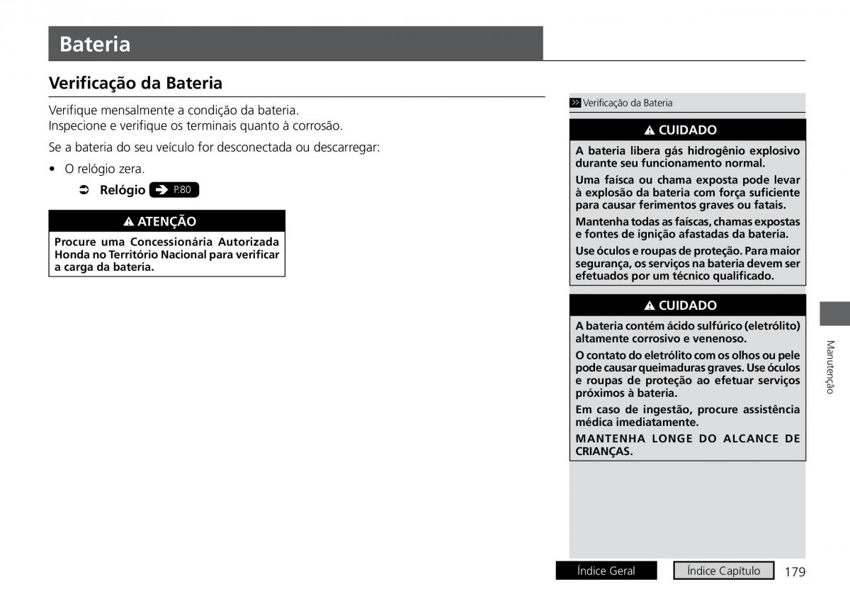 Honda City VI 6 manual del propietario / page 187