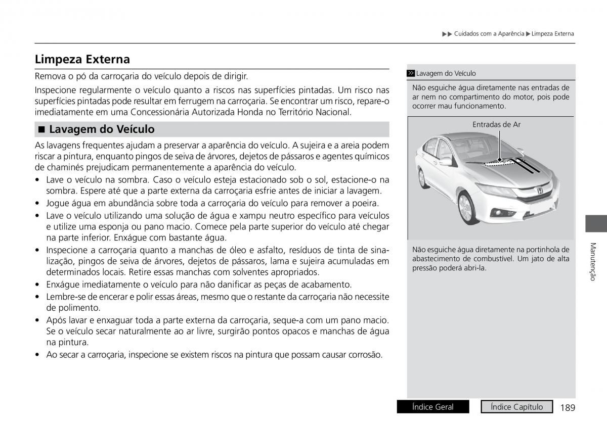 Honda City VI 6 manual del propietario / page 197