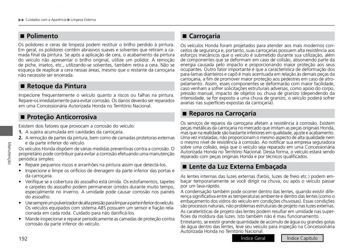 Honda City VI 6 manual del propietario / page 200