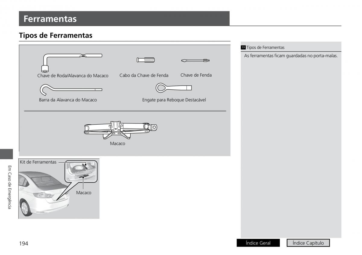 Honda City VI 6 manual del propietario / page 202