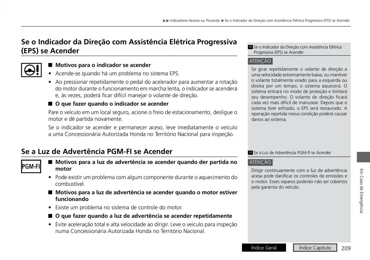 Honda City VI 6 manual del propietario / page 217