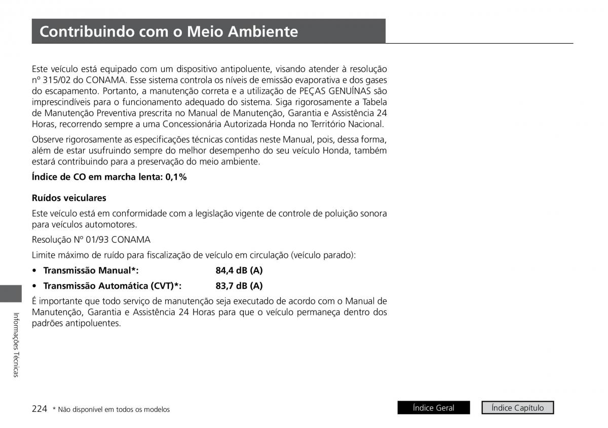 Honda City VI 6 manual del propietario / page 232