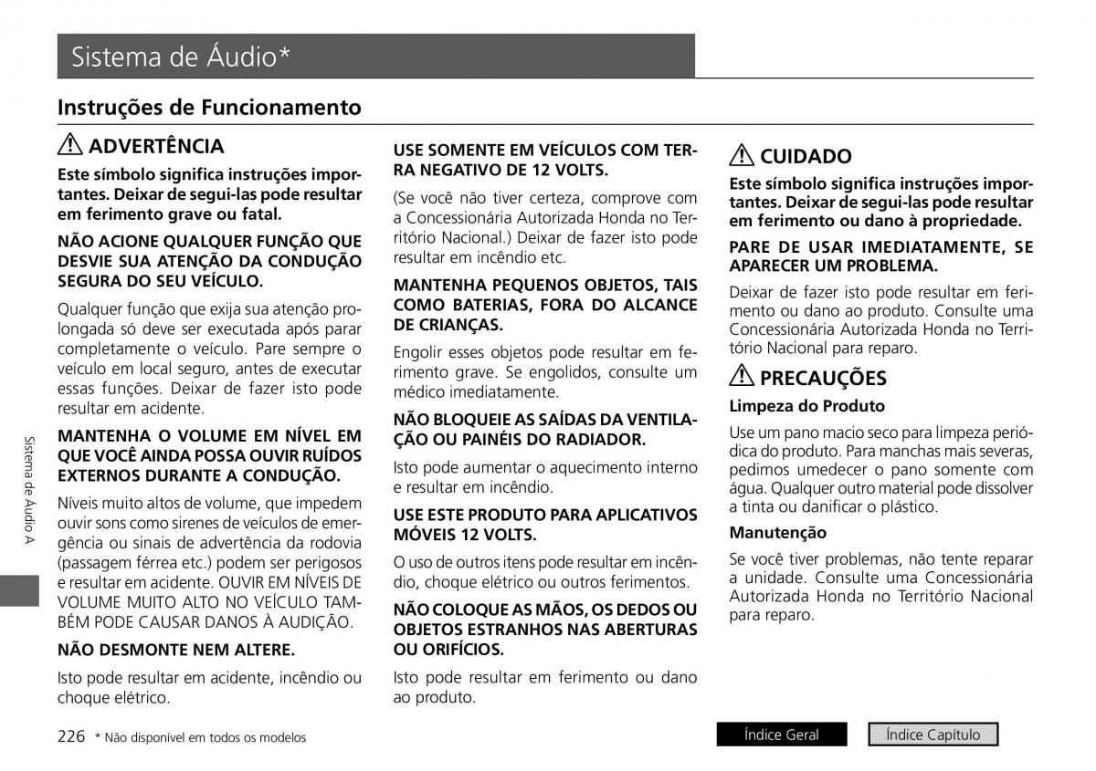 Honda City VI 6 manual del propietario / page 234