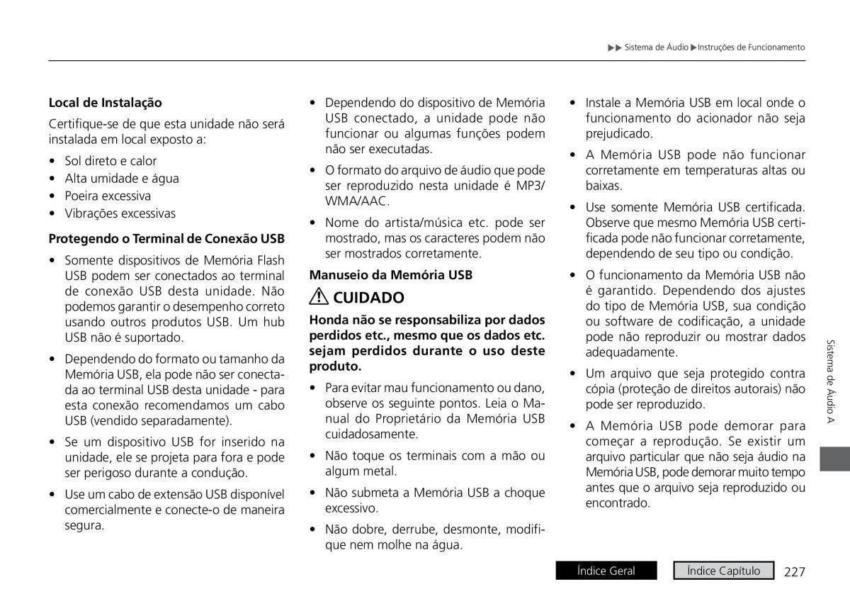 Honda City VI 6 manual del propietario / page 235