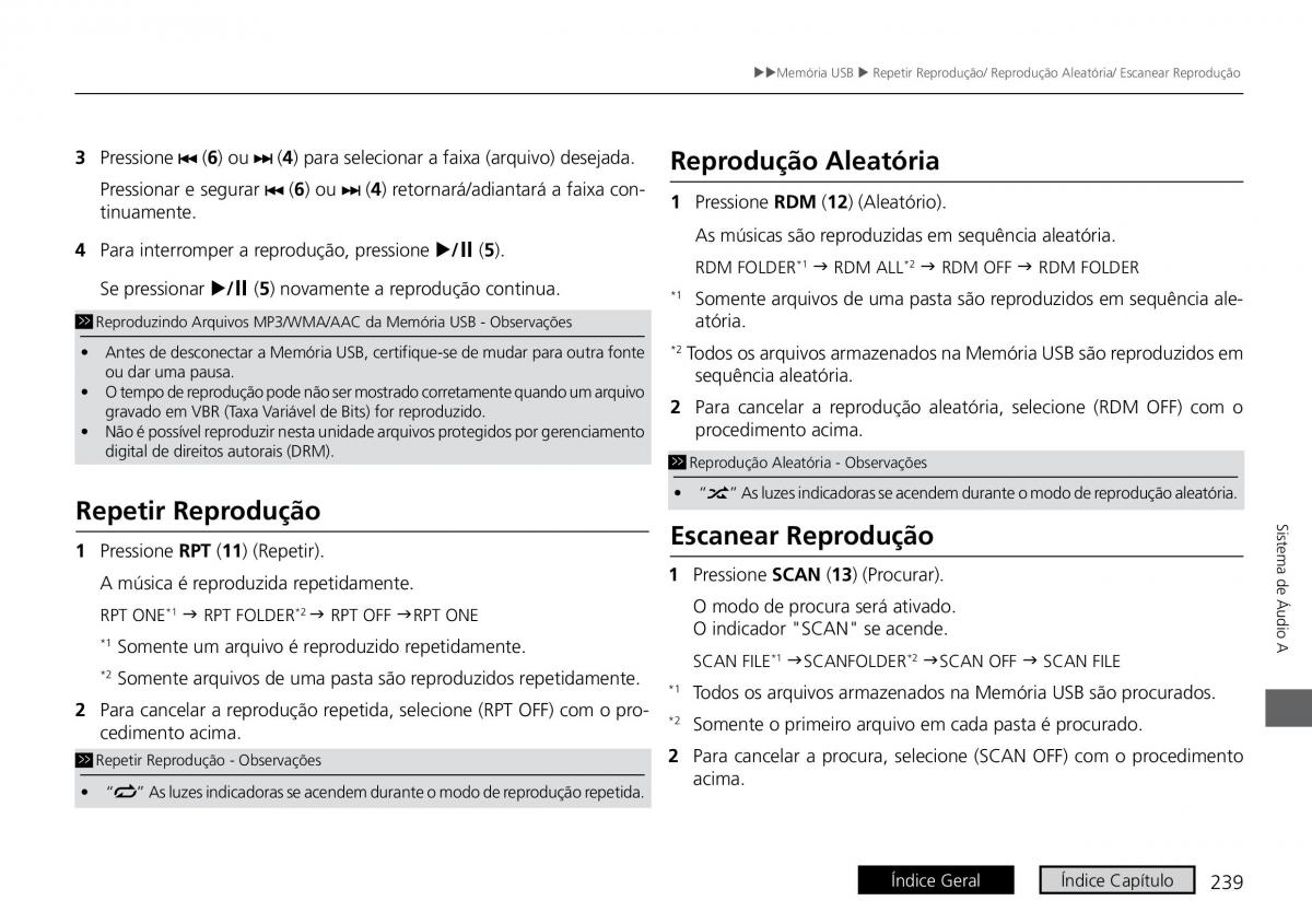 Honda City VI 6 manual del propietario / page 247