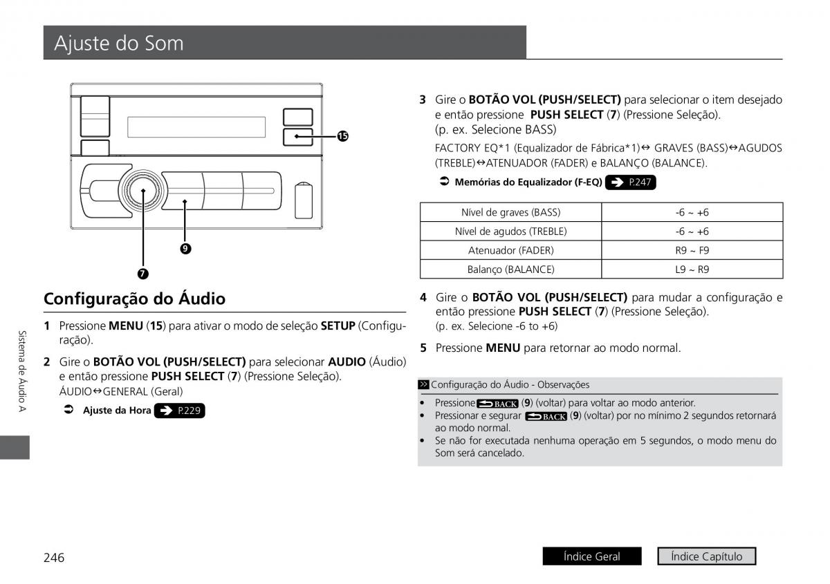 Honda City VI 6 manual del propietario / page 254