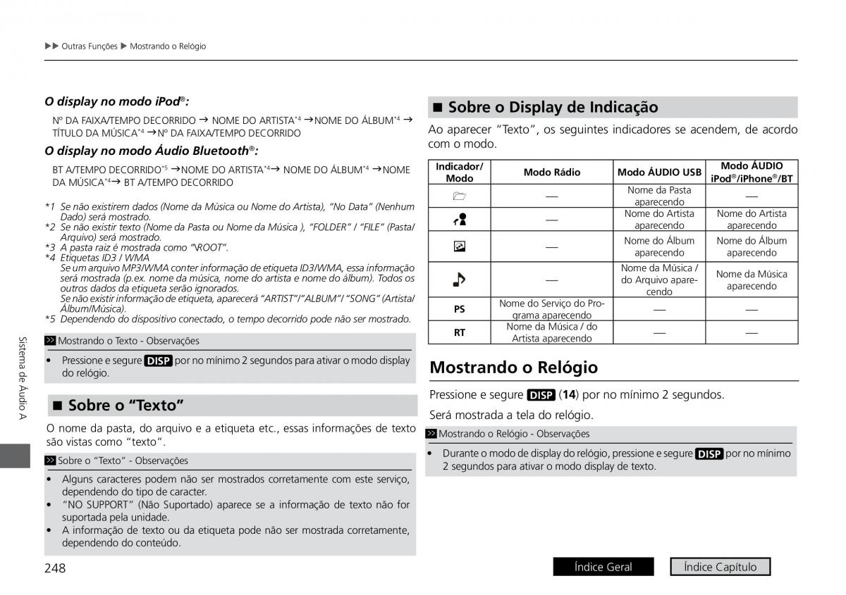 Honda City VI 6 manual del propietario / page 256