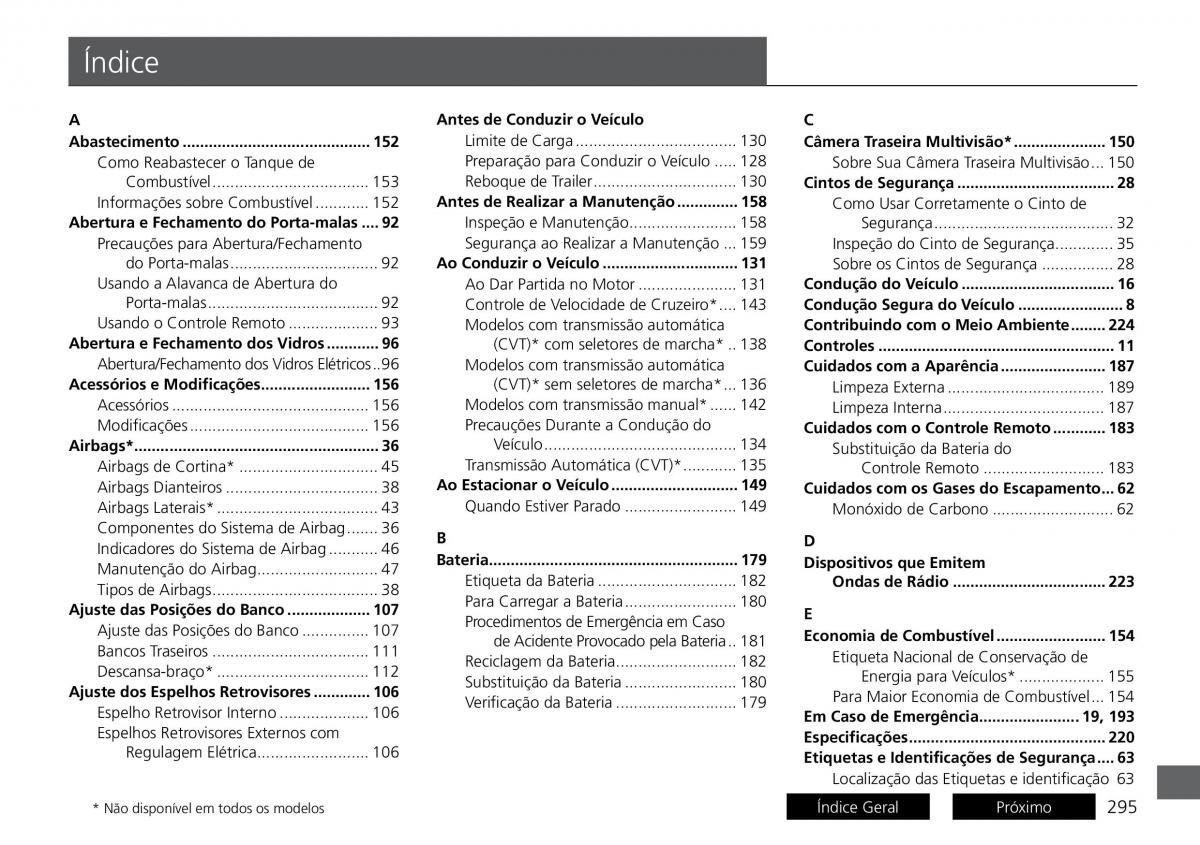 Honda City VI 6 manual del propietario / page 303