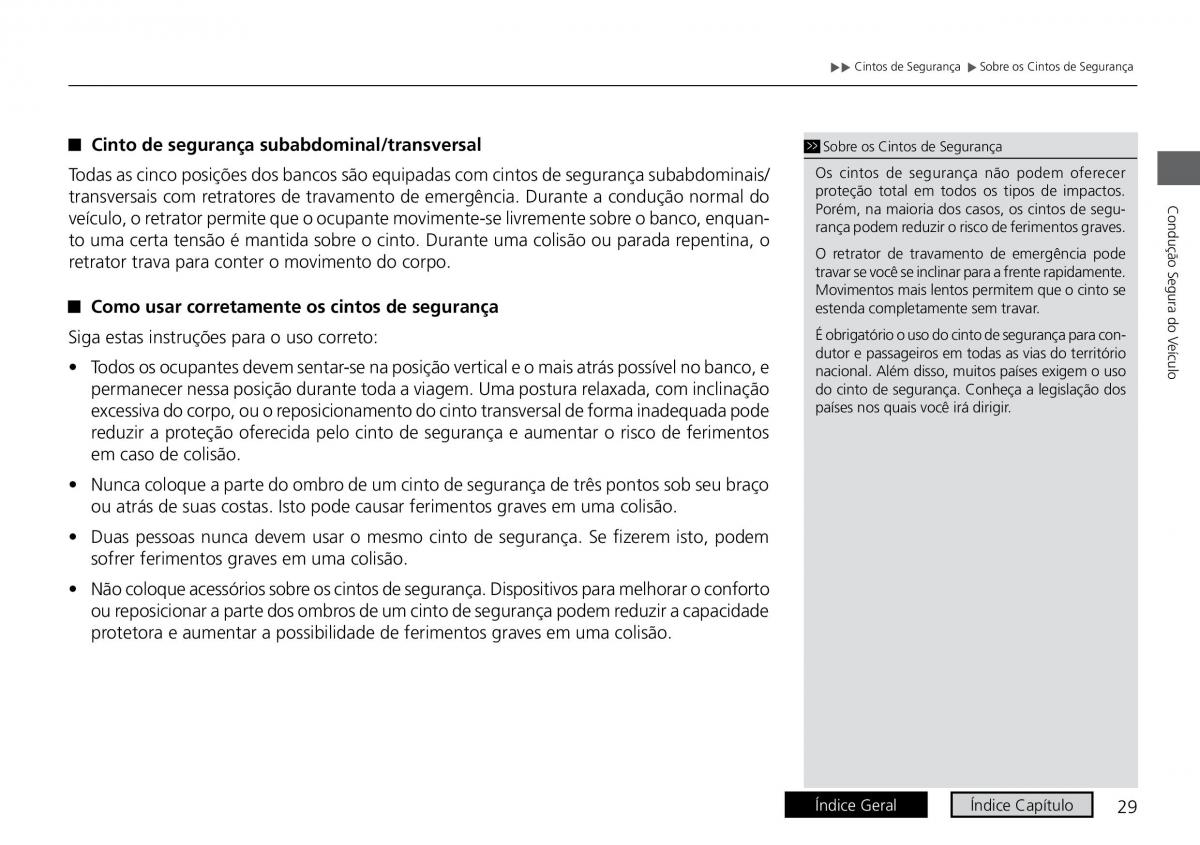 Honda City VI 6 manual del propietario / page 37