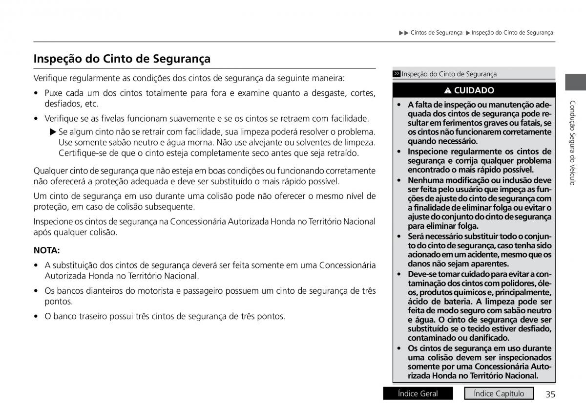 Honda City VI 6 manual del propietario / page 43