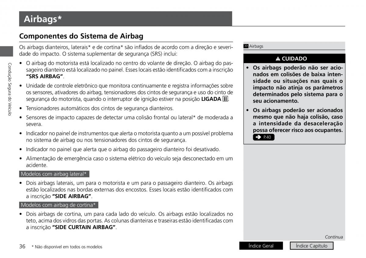 Honda City VI 6 manual del propietario / page 44