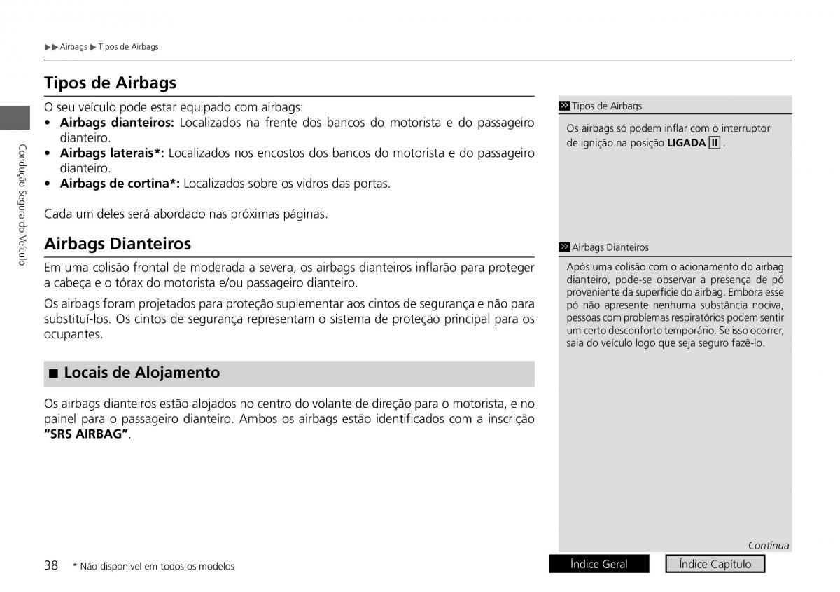 Honda City VI 6 manual del propietario / page 46