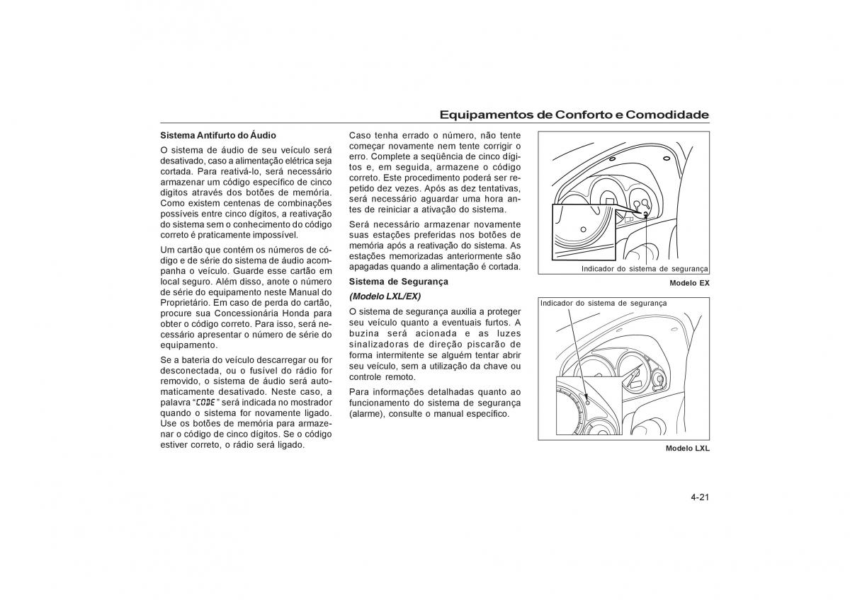 Honda Civic VII 7 manual del propietario / page 75