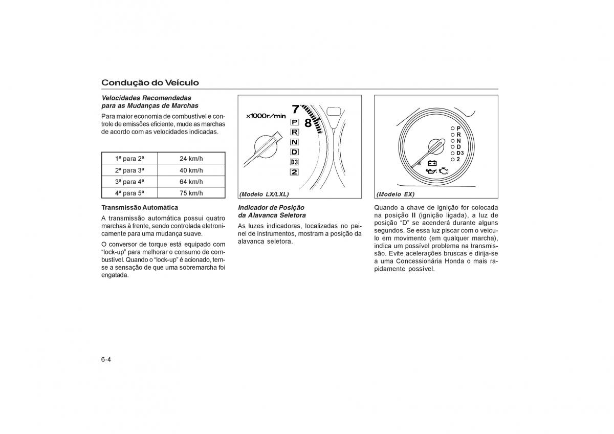 Honda Civic VII 7 manual del propietario / page 90