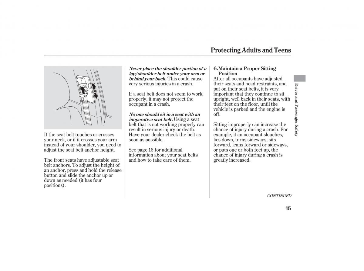 Honda Civic VIII 8 owners manual / page 79