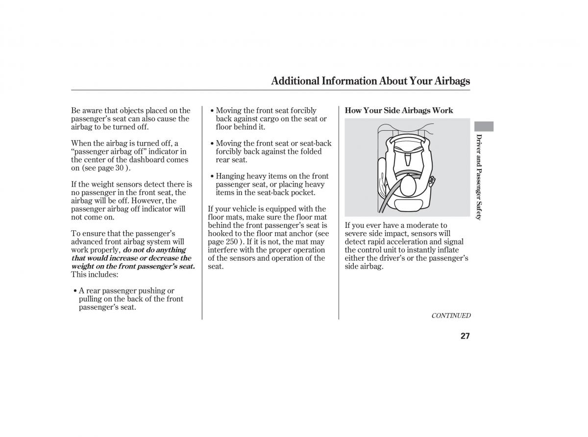 Honda Civic VIII 8 owners manual / page 95