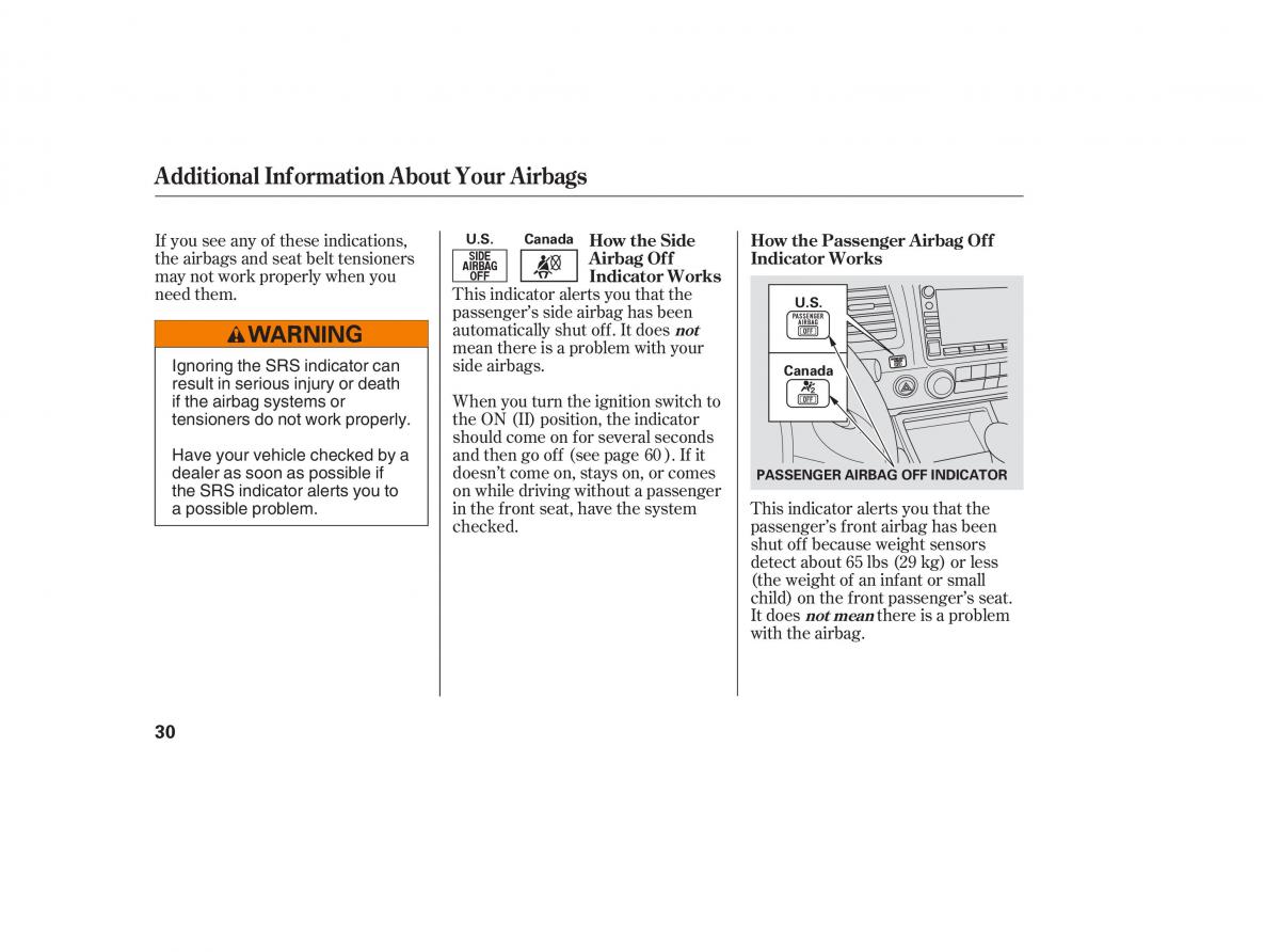 Honda Civic VIII 8 owners manual / page 98