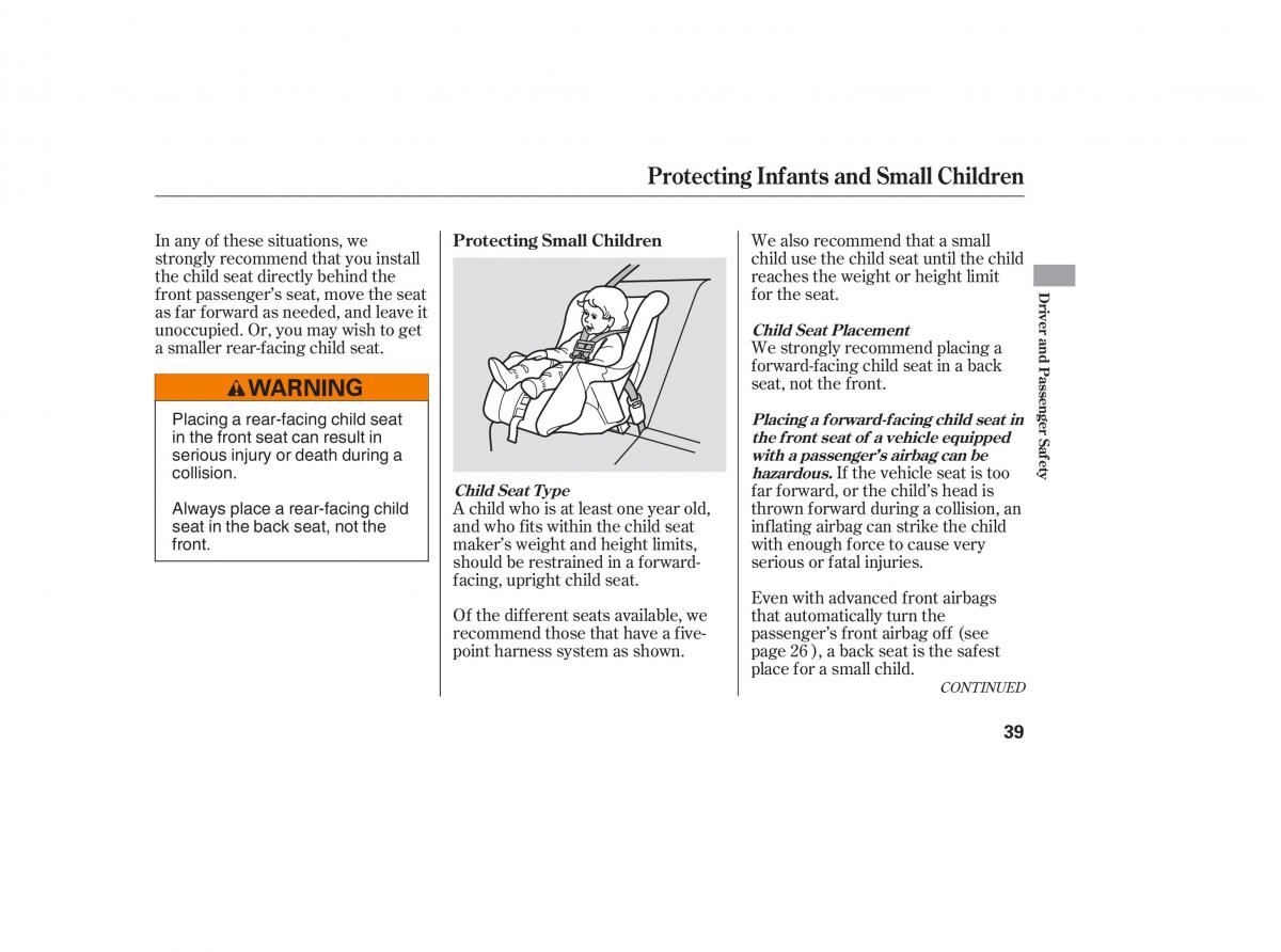 Honda Civic VIII 8 owners manual / page 110