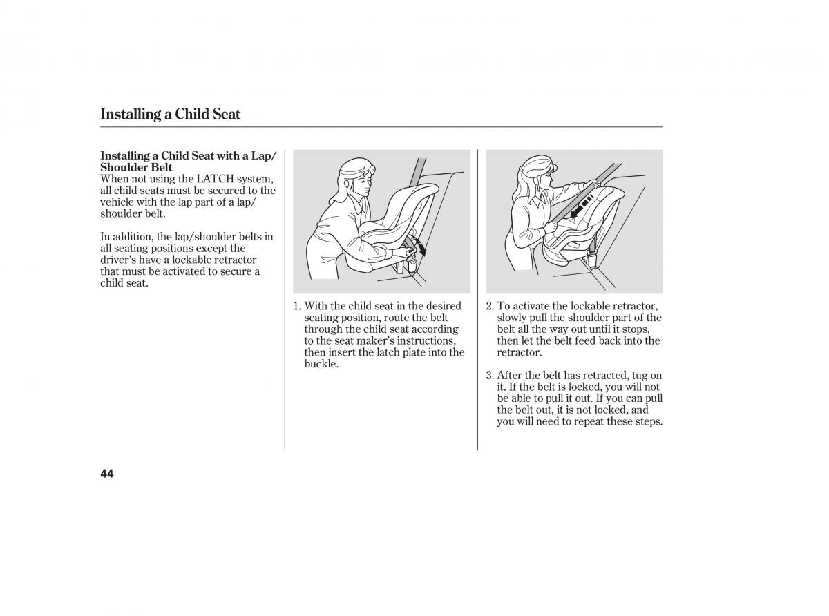 Honda Civic VIII 8 owners manual / page 118