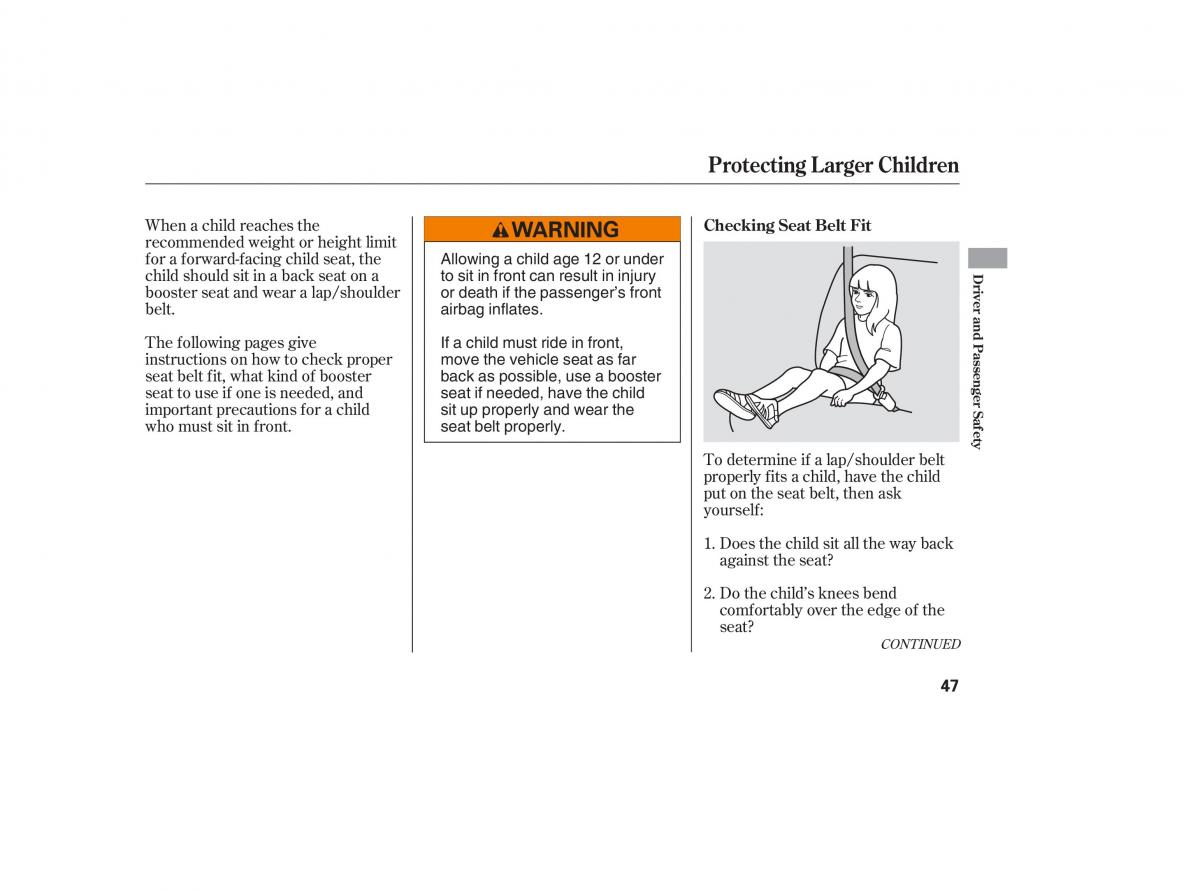 Honda Civic VIII 8 owners manual / page 122