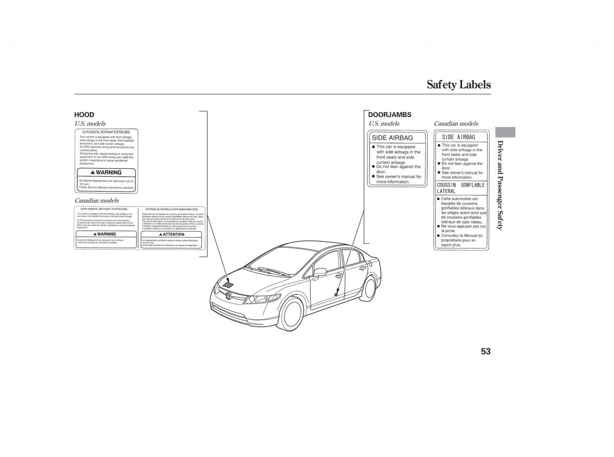 Honda Civic VIII 8 owners manual / page 129