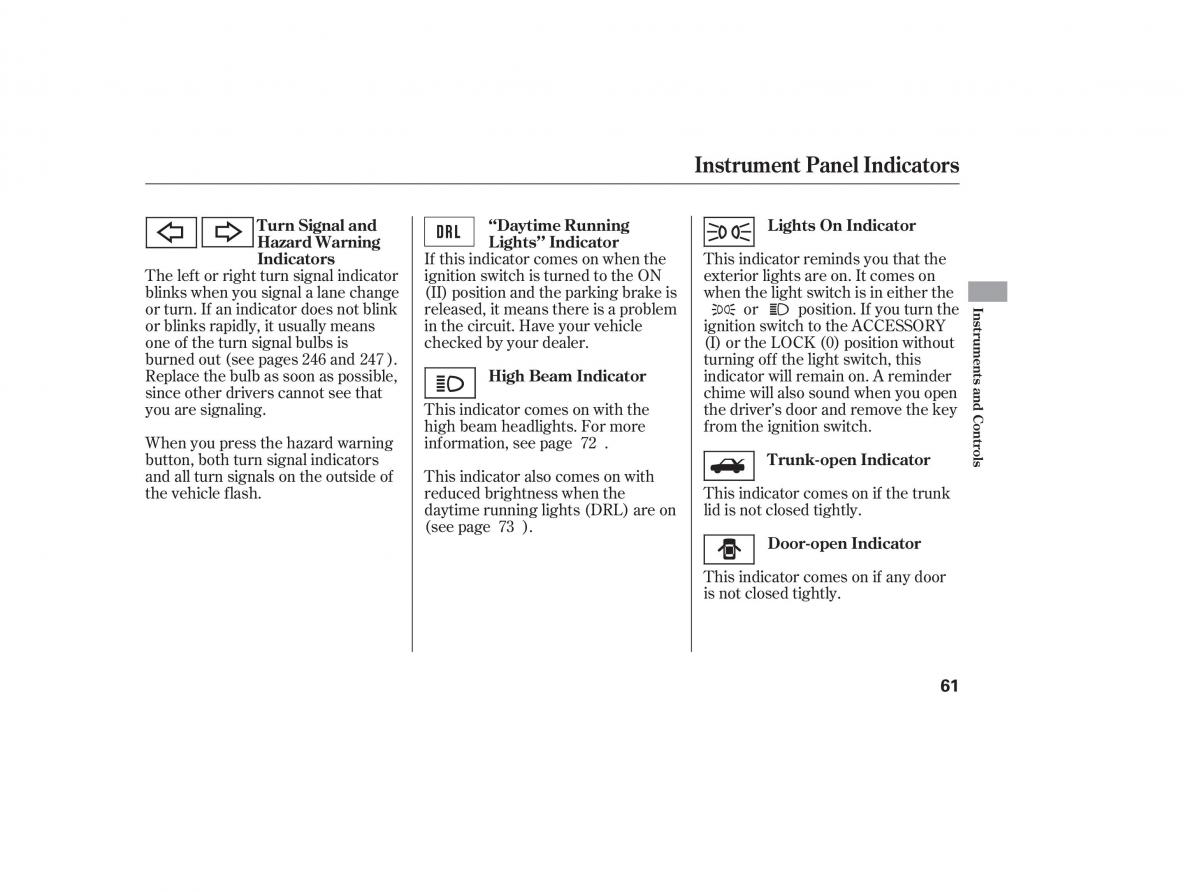 Honda Civic VIII 8 owners manual / page 136