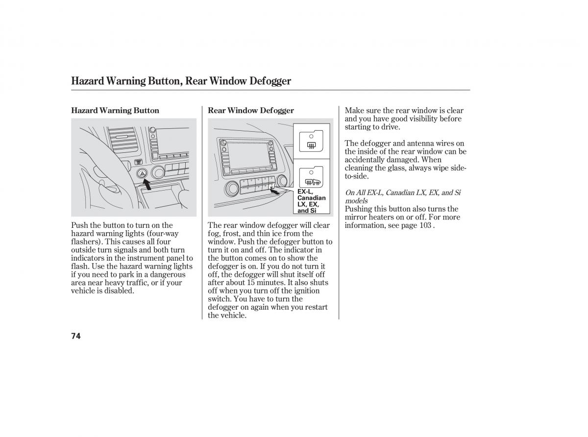 Honda Civic VIII 8 owners manual / page 150