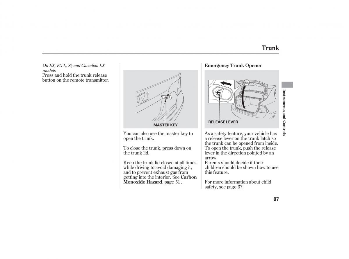 Honda Civic VIII 8 owners manual / page 168