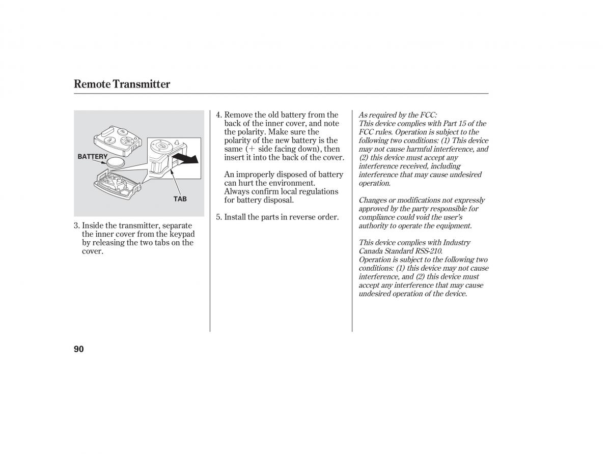 Honda Civic VIII 8 owners manual / page 172