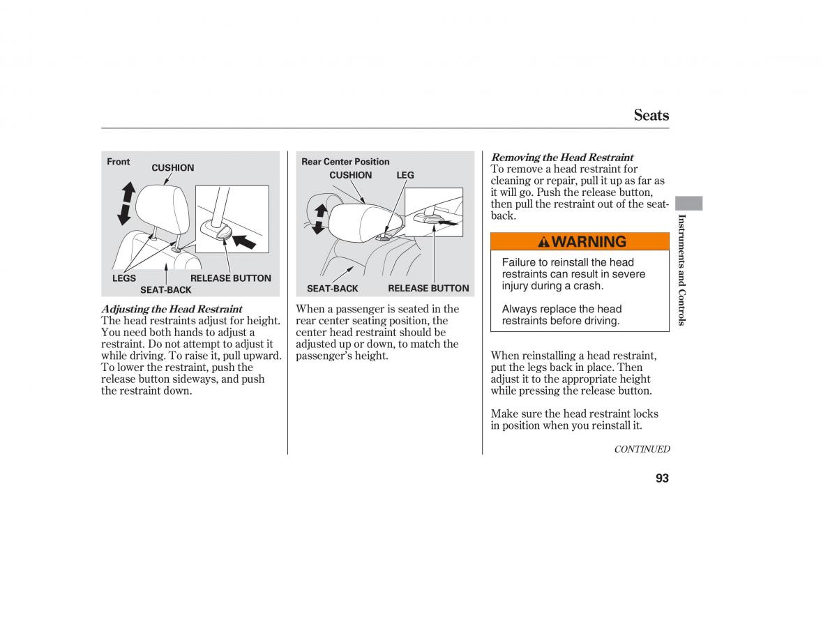 Honda Civic VIII 8 owners manual / page 175