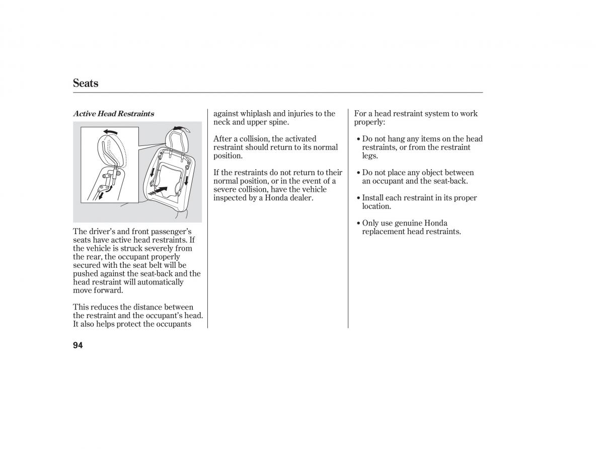 Honda Civic VIII 8 owners manual / page 176