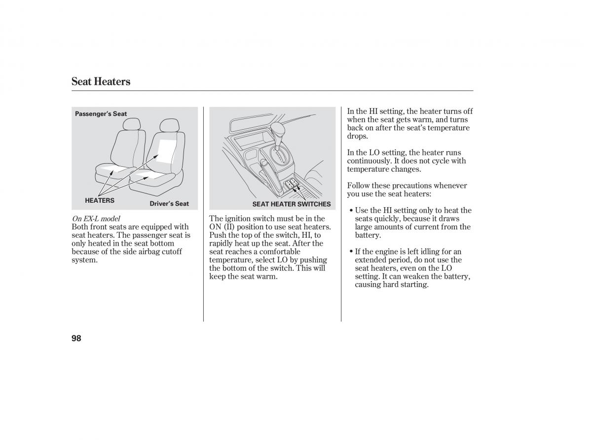 Honda Civic VIII 8 owners manual / page 180