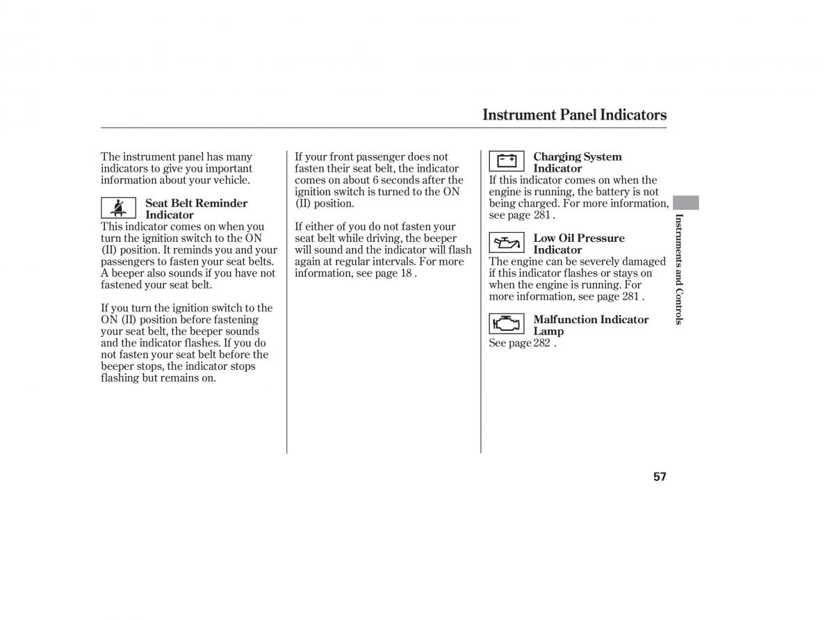 Honda Civic VIII 8 owners manual / page 19