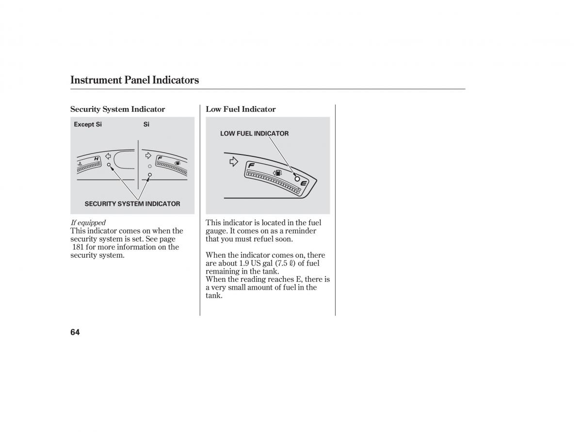 Honda Civic VIII 8 owners manual / page 26