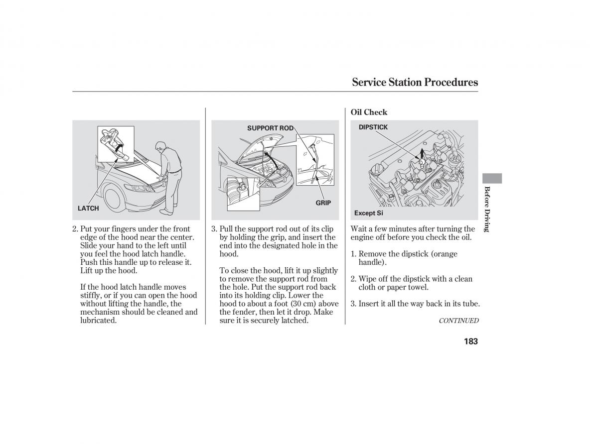 Honda Civic VIII 8 owners manual / page 270